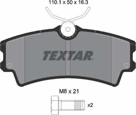 Textar 2430201 - Bremžu uzliku kompl., Disku bremzes www.autospares.lv