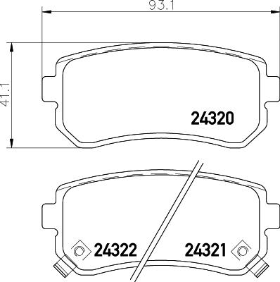 Textar 2432004 - Bremžu uzliku kompl., Disku bremzes autospares.lv