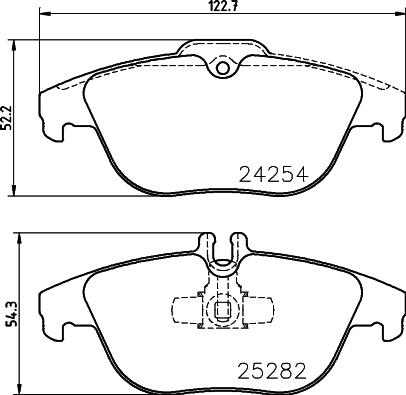 Textar 2425404 - Bremžu uzliku kompl., Disku bremzes www.autospares.lv