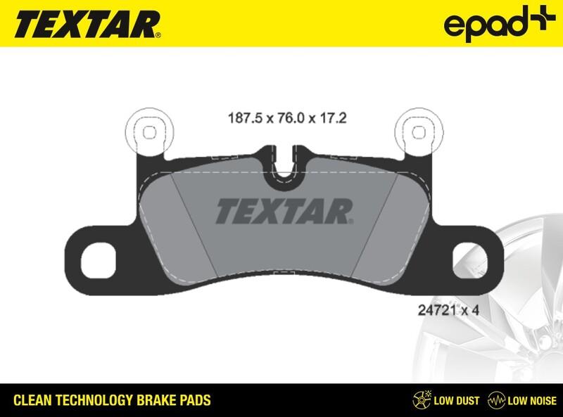 Textar 2472101CP - Bremžu uzliku kompl., Disku bremzes www.autospares.lv