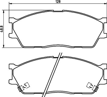 Remsa BPM0415.42 - Тормозные колодки, дисковые, комплект www.autospares.lv