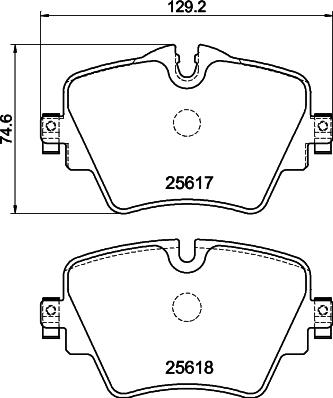 Textar 2561704 - Bremžu uzliku kompl., Disku bremzes www.autospares.lv