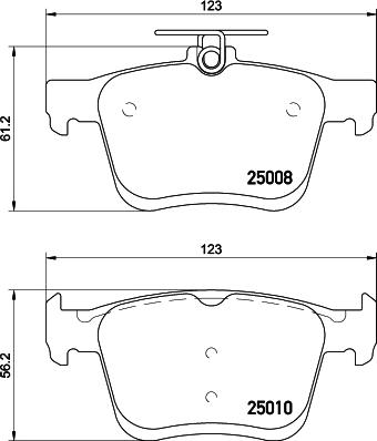 Textar 2500803 - Bremžu uzliku kompl., Disku bremzes www.autospares.lv