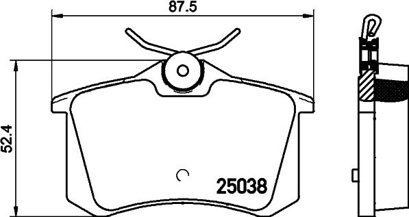 Textar 2503801 - Bremžu uzliku kompl., Disku bremzes www.autospares.lv