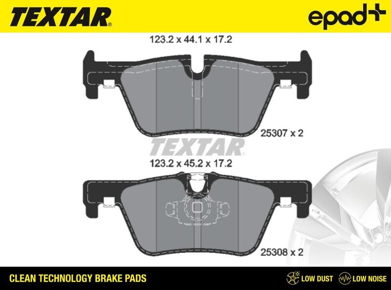 Textar 2530701CP - Bremžu uzliku kompl., Disku bremzes www.autospares.lv