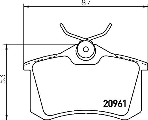 Textar 2096101 - Brake Pad Set, disc brake www.autospares.lv