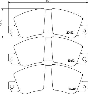 Textar 2044201 - Bremžu uzliku kompl., Disku bremzes autospares.lv