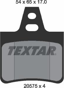 Textar 2057511 - Bremžu uzliku kompl., Disku bremzes www.autospares.lv