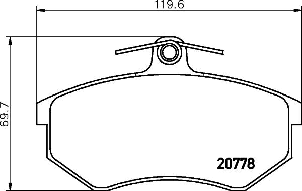 Textar 2077801 - Тормозные колодки, дисковые, комплект www.autospares.lv