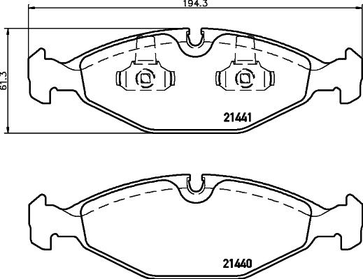 Textar 2144001 - Bremžu uzliku kompl., Disku bremzes autospares.lv