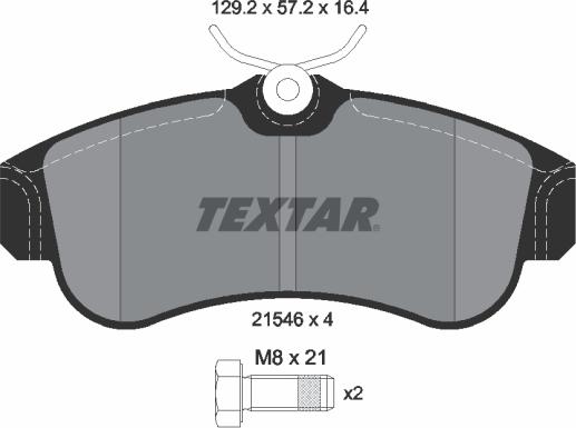 Textar 89003200 - Bremžu komplekts, Disku bremzes www.autospares.lv