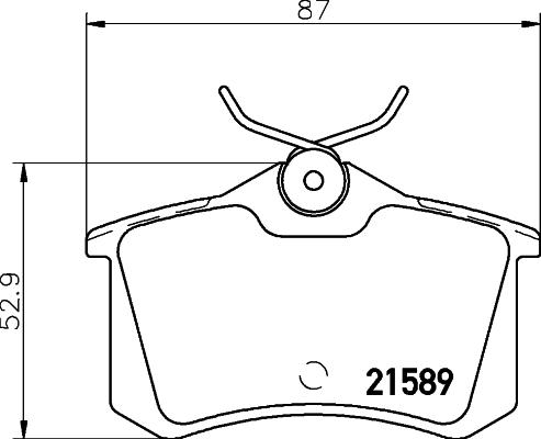 Textar 2158901 - Bremžu uzliku kompl., Disku bremzes autospares.lv