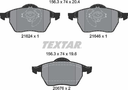 Textar 89011700 - Bremžu komplekts, Disku bremzes www.autospares.lv