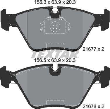 Textar 89003500 - Bremžu komplekts, Disku bremzes autospares.lv