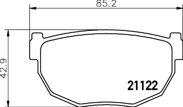 Textar 2112201 - Brake Pad Set, disc brake www.autospares.lv