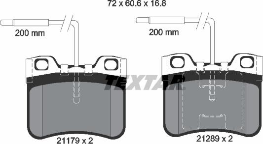 Textar 89002000 - Bremžu komplekts, Disku bremzes www.autospares.lv