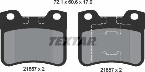 Textar 89012100 - Bremžu komplekts, Disku bremzes www.autospares.lv