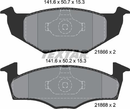 Textar 2186601 - Тормозные колодки, дисковые, комплект www.autospares.lv