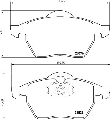 Textar 2182901 - Bremžu uzliku kompl., Disku bremzes www.autospares.lv