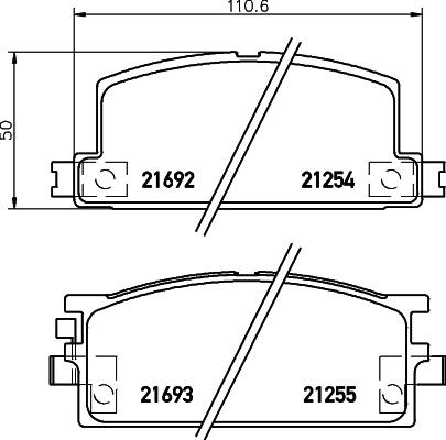 Textar 2125401 - Bremžu uzliku kompl., Disku bremzes www.autospares.lv