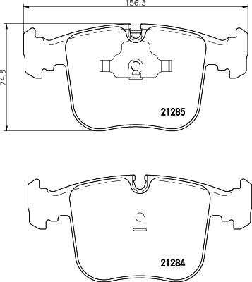 Textar 2128401 - Bremžu uzliku kompl., Disku bremzes www.autospares.lv