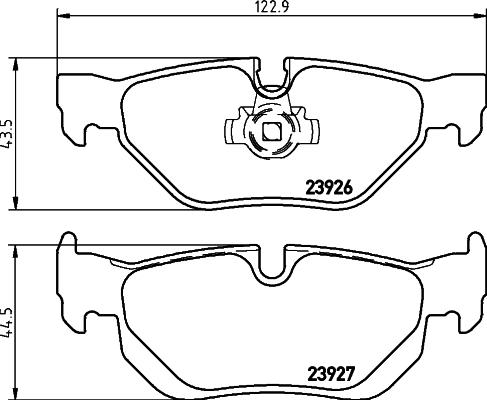 Textar 2392601 - Bremžu uzliku kompl., Disku bremzes www.autospares.lv