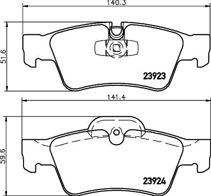 Textar 2392303 - Bremžu uzliku kompl., Disku bremzes www.autospares.lv