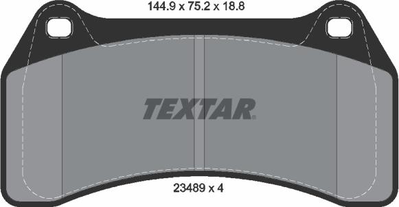 Textar 2348901 - Bremžu uzliku kompl., Disku bremzes www.autospares.lv