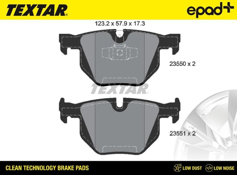 Textar 2355001CP - Brake Pad Set, disc brake www.autospares.lv