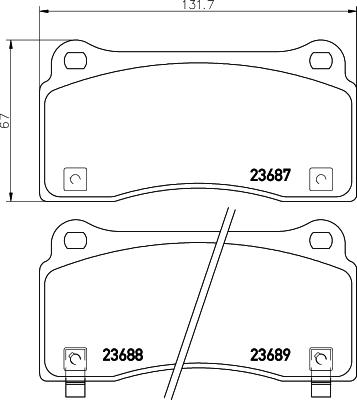 Textar 2368701 - Bremžu uzliku kompl., Disku bremzes www.autospares.lv