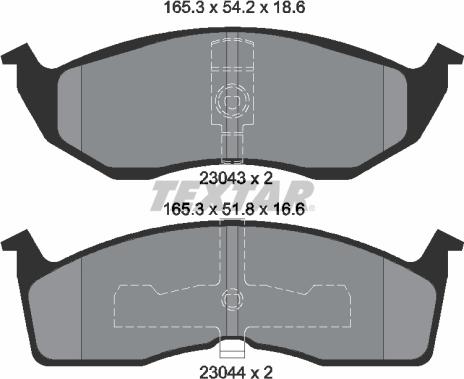 Textar 89013200 - Bremžu komplekts, Disku bremzes autospares.lv