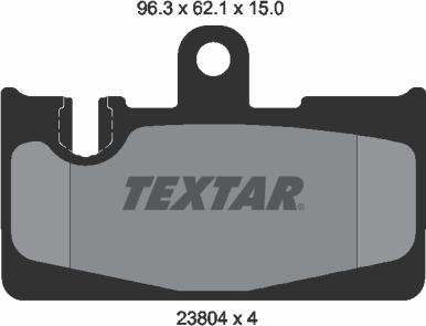 Textar 2380401 - Bremžu uzliku kompl., Disku bremzes www.autospares.lv