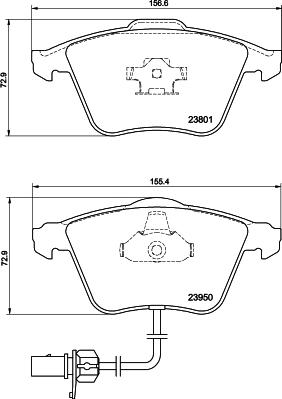 Textar 2380102 - Bremžu uzliku kompl., Disku bremzes autospares.lv