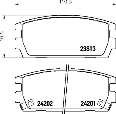 Textar 2381304 - Bremžu uzliku kompl., Disku bremzes autospares.lv