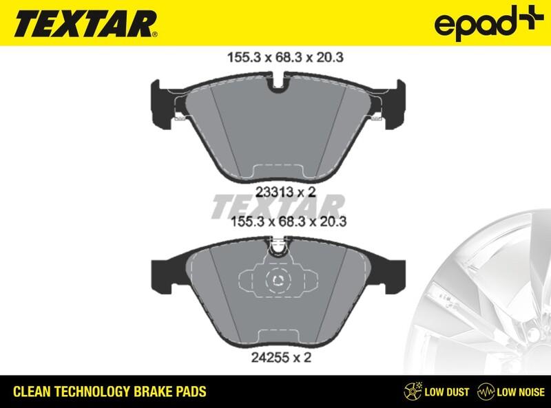 Textar 2331301CP - Brake Pad Set, disc brake www.autospares.lv