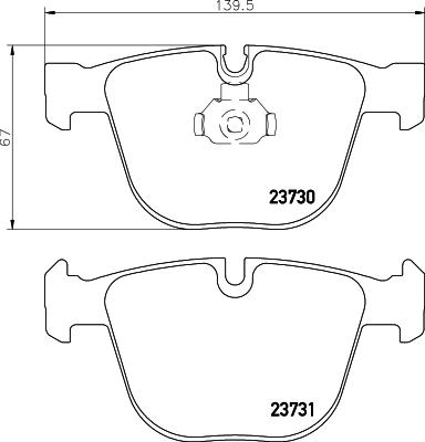 Textar 2373009 - Bremžu uzliku kompl., Disku bremzes www.autospares.lv