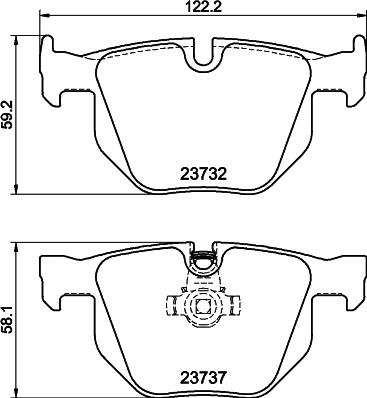 Textar 2373207 - Bremžu uzliku kompl., Disku bremzes www.autospares.lv