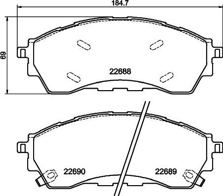 Textar 2268803 - Bremžu uzliku kompl., Disku bremzes autospares.lv