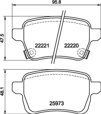 Textar 2222004 - Bremžu uzliku kompl., Disku bremzes www.autospares.lv