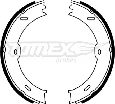 TOMEX brakes TX 22-13 - Bremžu loku komplekts www.autospares.lv