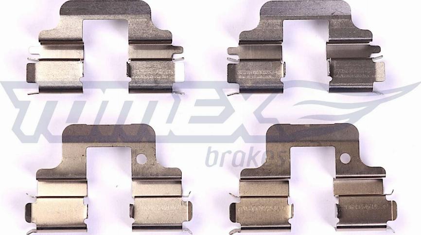 TOMEX brakes TX 44-48 - Piederumu komplekts, Disku bremžu uzlikas www.autospares.lv