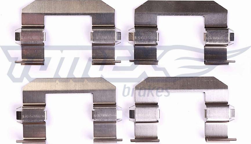 TOMEX brakes TX 44-57 - Piederumu komplekts, Disku bremžu uzlikas www.autospares.lv