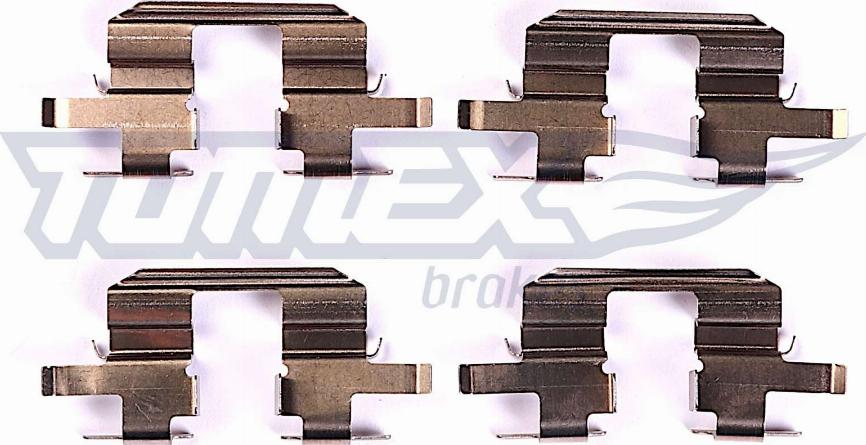 TOMEX brakes TX 44-67 - Piederumu komplekts, Disku bremžu uzlikas www.autospares.lv