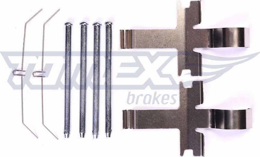 TOMEX brakes TX 44-09 - Piederumu komplekts, Disku bremžu uzlikas www.autospares.lv