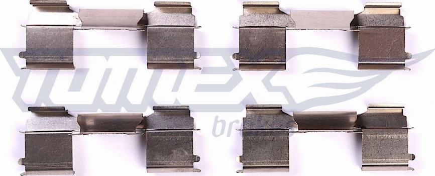 TOMEX brakes TX 44-06 - Piederumu komplekts, Disku bremžu uzlikas www.autospares.lv