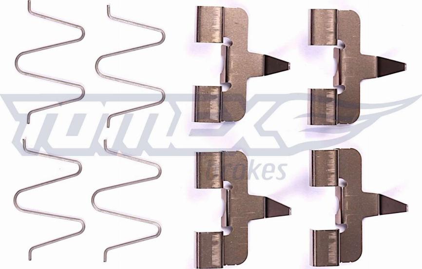 TOMEX brakes TX 44-14 - Piederumu komplekts, Disku bremžu uzlikas www.autospares.lv