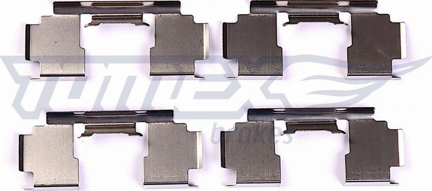 TOMEX brakes TX 44-15 - Piederumu komplekts, Disku bremžu uzlikas www.autospares.lv