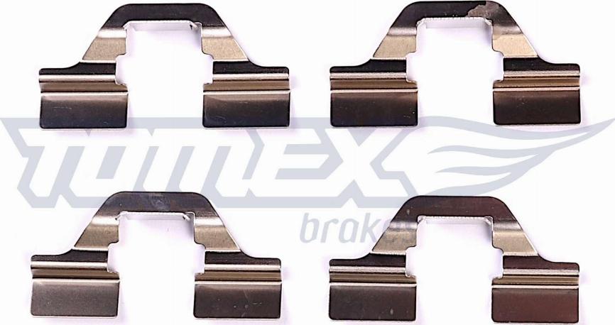 TOMEX brakes TX 44-10 - Piederumu komplekts, Disku bremžu uzlikas www.autospares.lv