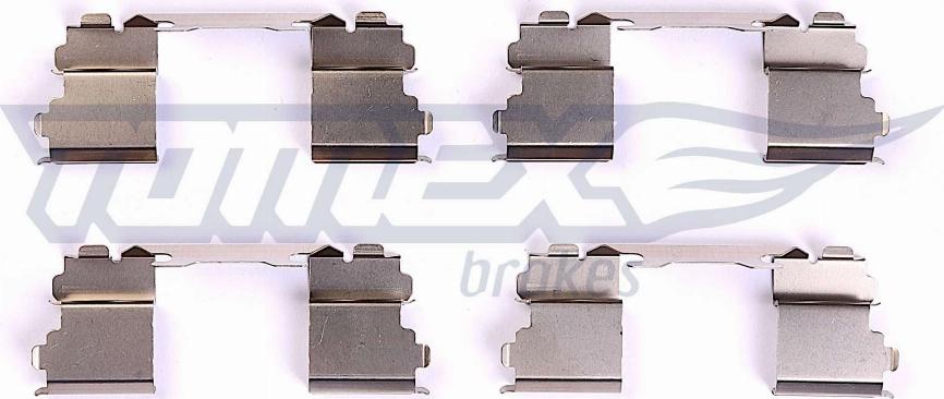 TOMEX brakes TX 44-18 - Piederumu komplekts, Disku bremžu uzlikas www.autospares.lv