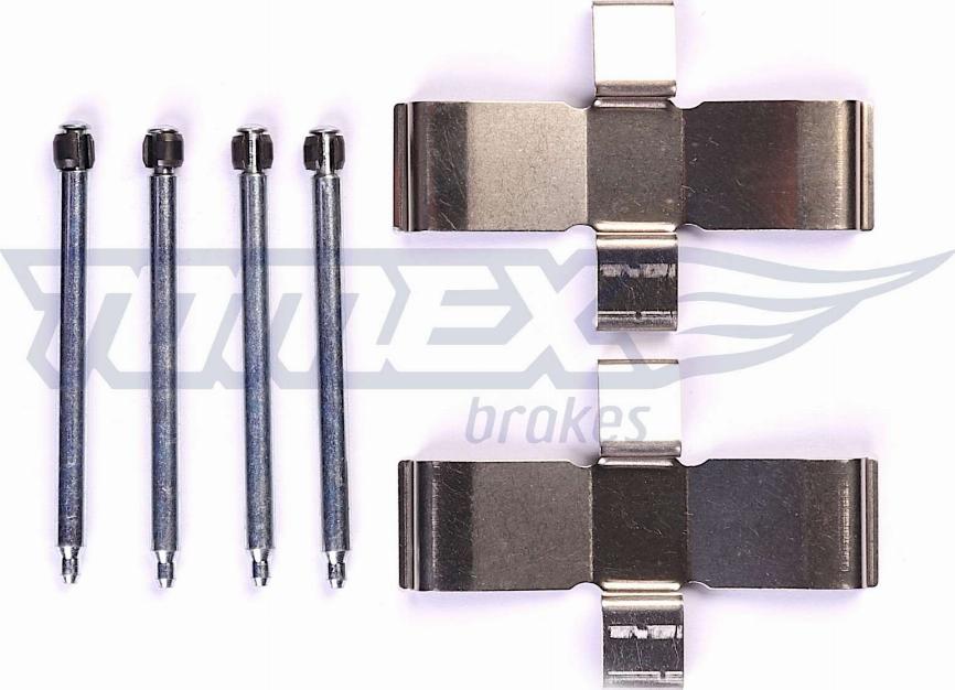 TOMEX brakes TX 44-81 - Piederumu komplekts, Disku bremžu uzlikas www.autospares.lv